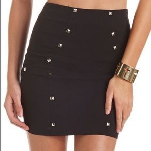Charlotte Russe High-Waisted Black Mini Skirt 🖤